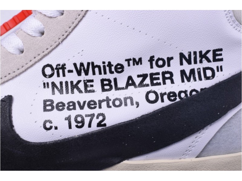 OFW x Nike Blazer MID THE TEN 10 Virgil Abloh AA3832-100 