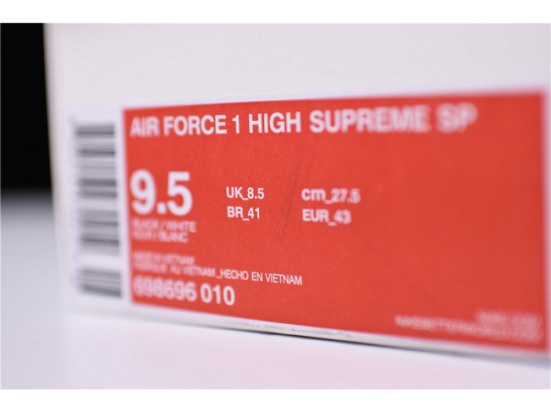 Supreme Nike Air Force 1 High SP Black  DS F/W  698696-010