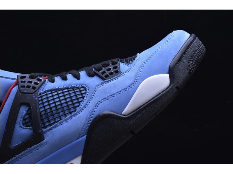 Travis Scott x Air Jordan 4 “Houston Oilers”  University Blue 308497-406