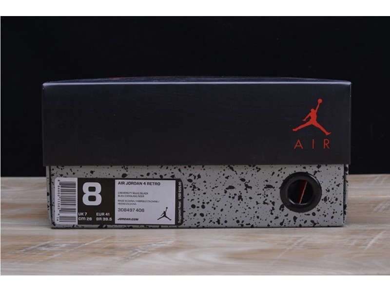 Travis Scott x Air Jordan 4 “Houston Oilers”  University Blue 308497-406