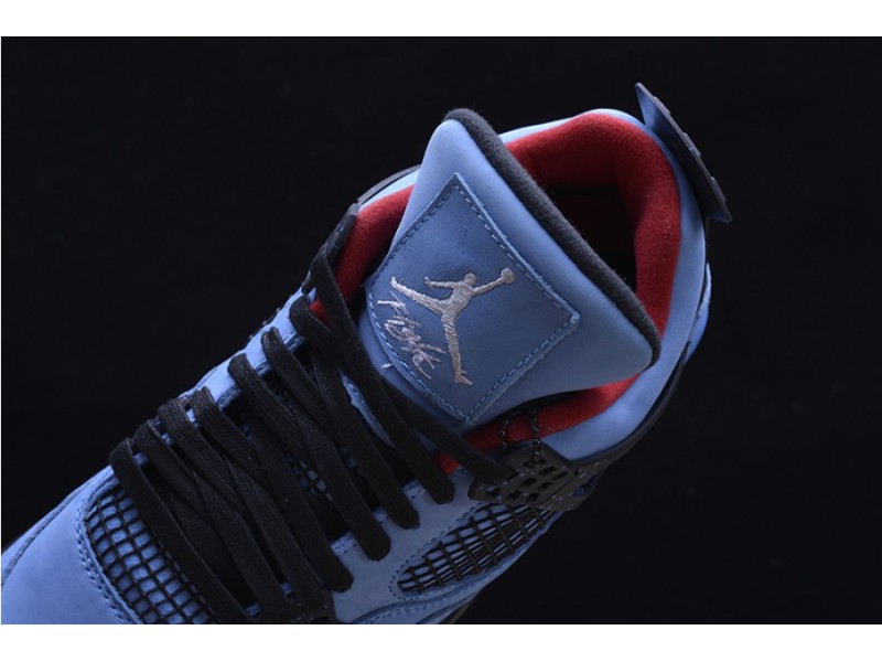 Travis Scott x Air Jordan 4 “Houston Oilers”  University Blue 308497-406