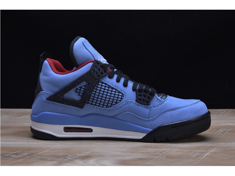 Travis Scott x Air Jordan 4 “Houston Oilers”  University Blue 308497-406
